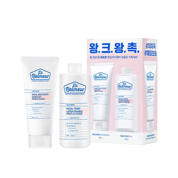 DR.BELMEUR Daily Skincare Set (Moisturizer+Toner)