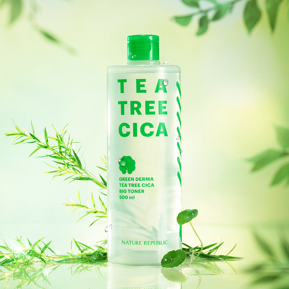 NATURE REPUBLIC Green Derma Tea Tree Cica Big Toner 500ml