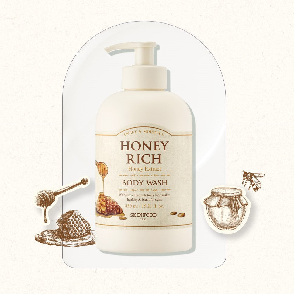 SKINFOOD Honey Rich Body Wash 450ml