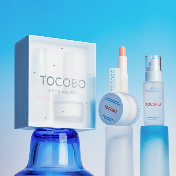 TOCOBO Glow & Moist Trio (Essence, Cream & Lip Balm)