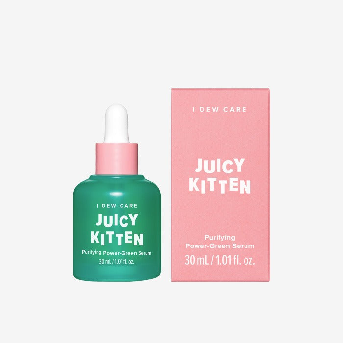 I DEW CARE Juicy kitten Purifying Power Green Serum