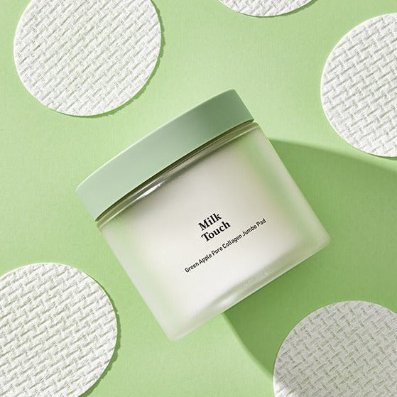 MILK TOUCH Green Apple Pore Collagen Jumbo Pads 130ml