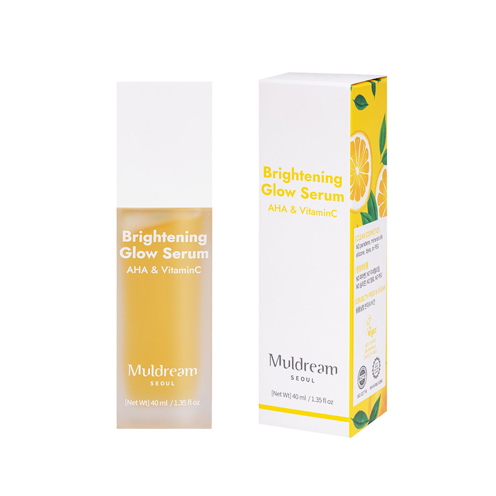 MULDREAM Brightening Glow Facial Serum AHA Vitamin C 40ml