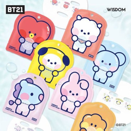 WISDOM x BT21 Mask Sheet Full Set (7pcs)