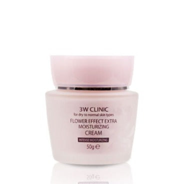 3W CLINIC Flower Effect Extra Moisturizing Cream 50g