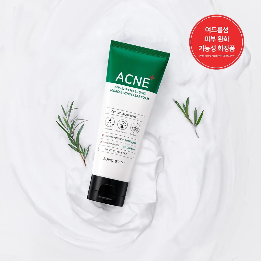 SOME BY MI AHA.BHA.PHA miracle acne clear foam 100ml