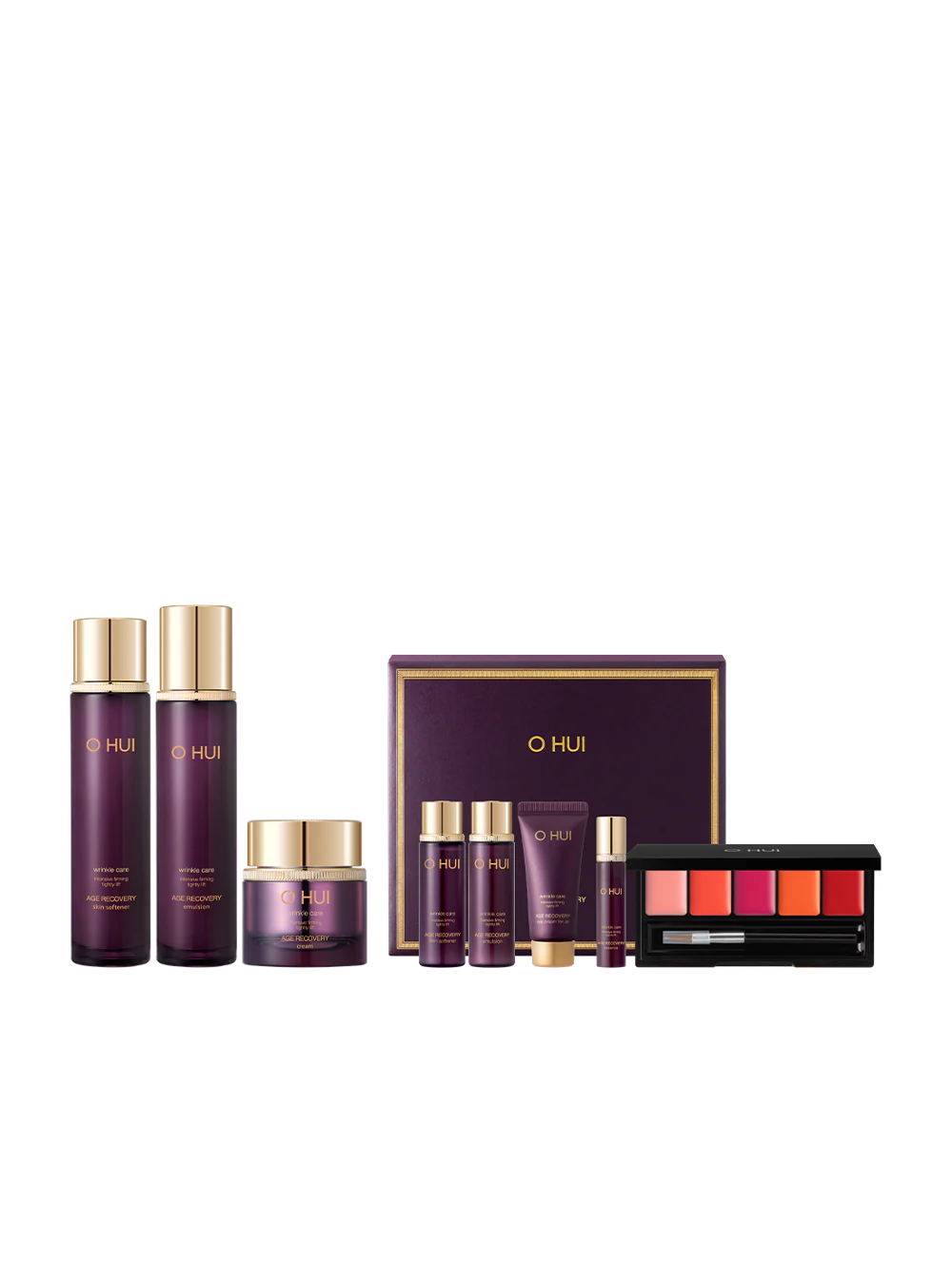 OHUI Age Recovery Special Set (Softener, Emulsion, Cream, Eye Cream, Essence, Lip Tint Balm Collection)