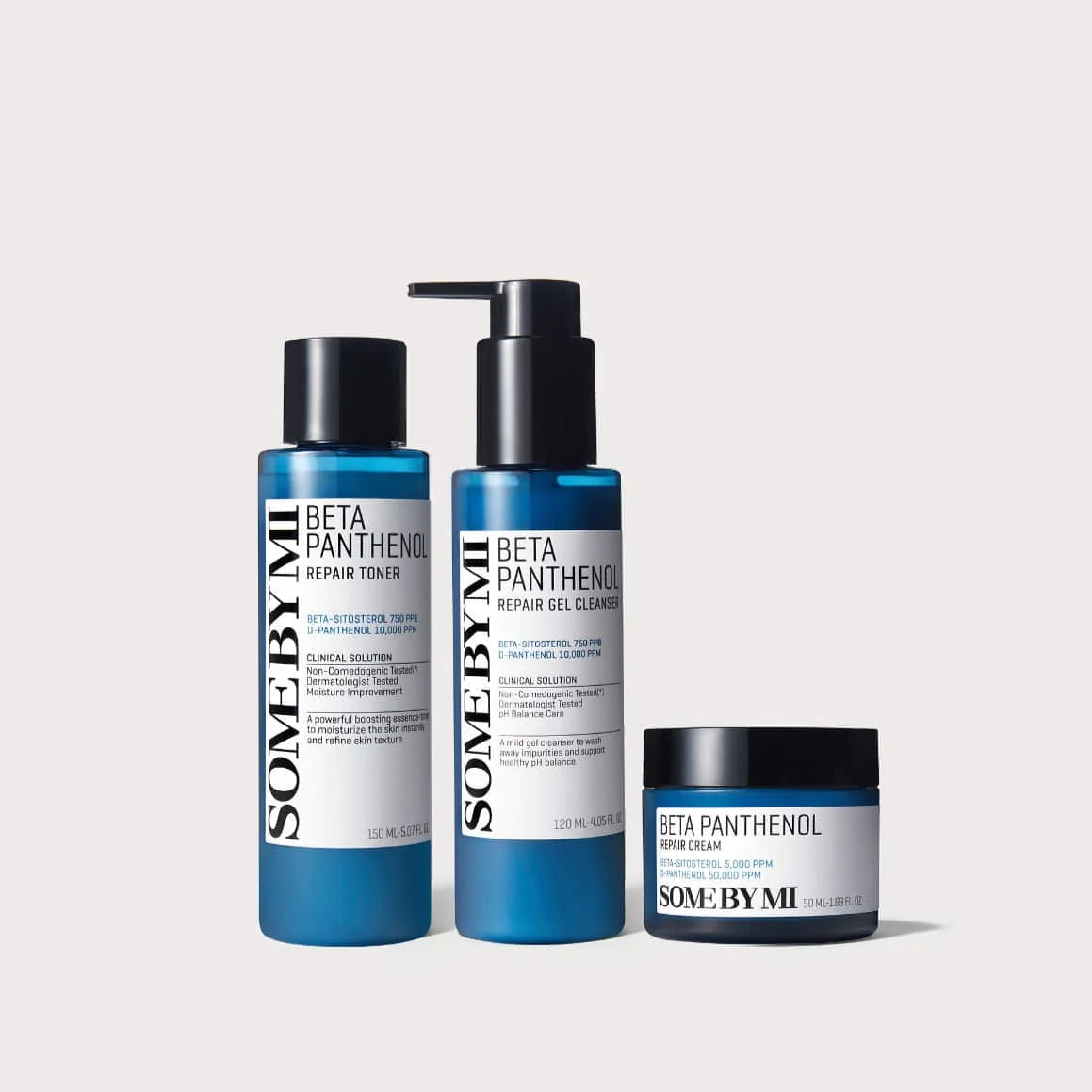 SOME BY MI Beta Panthenol Daily Set (Cleanser+Toner+Cream)