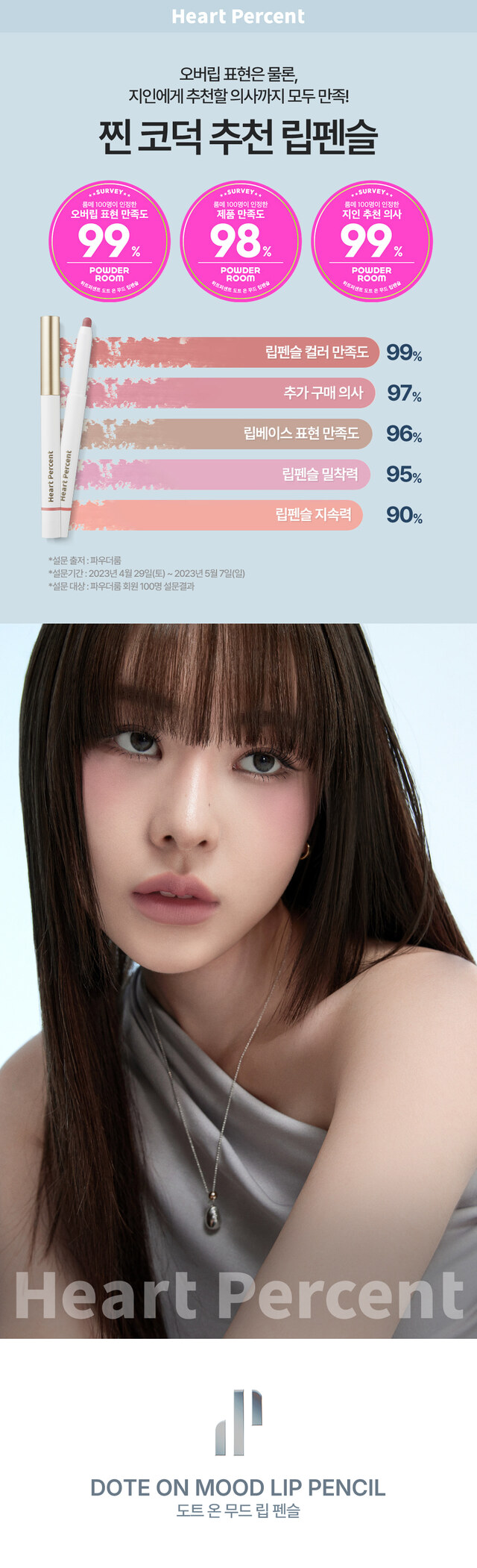Heart Percent Dote On Mood Lip Pencil