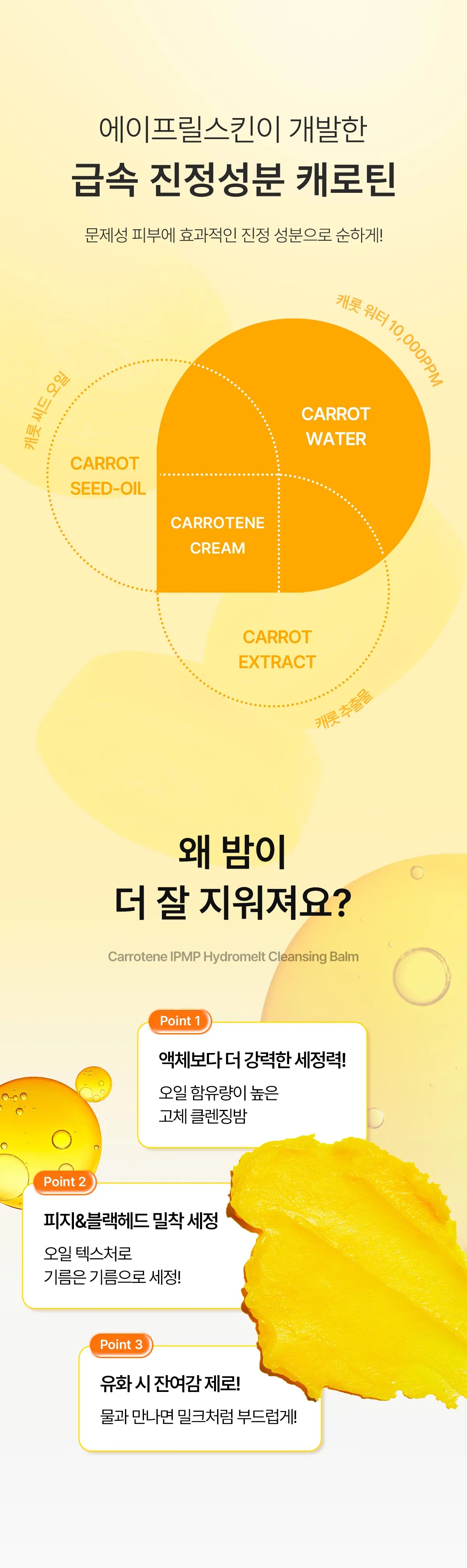 Aprilskin Real Carotene Calming Cleansing Balm
