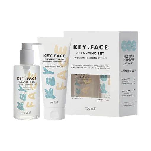 YOULIEF Key:Face Cleansing Set (Cleansing Foam + Oil)