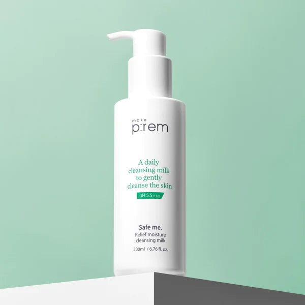 MAKE P:REM Safe Me Relief Moisture Cleansing Milk