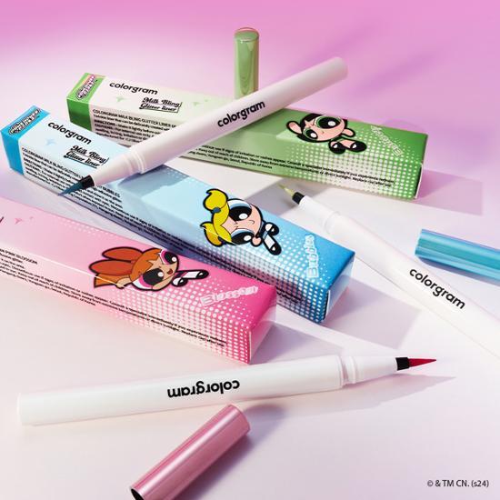 COLORGRAM #PowerPuffCollecion Milk Bling Glitter Liner