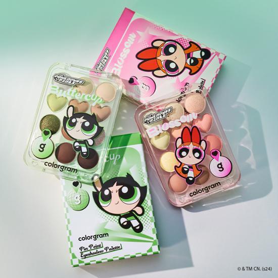 COLORGRAM #PowerPuffCollection Pin Point Eyeshadow Palette