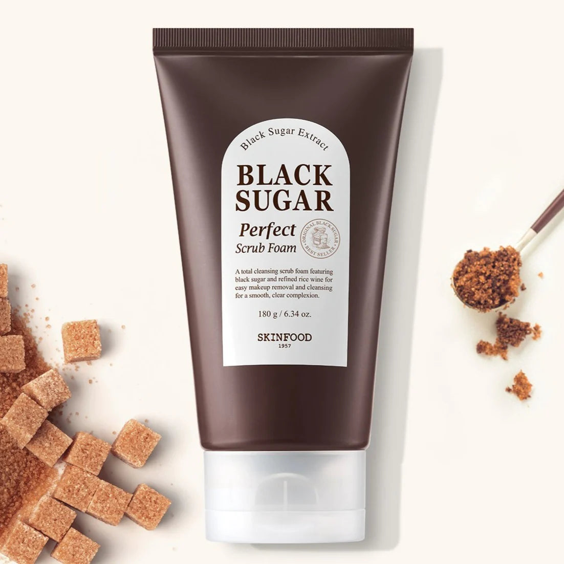 SKINFOOD Black Sugar Perfect Scrub Foam 180g